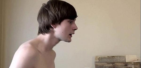  Super cute twink Bryce slips his cock in a Taylors tight ass